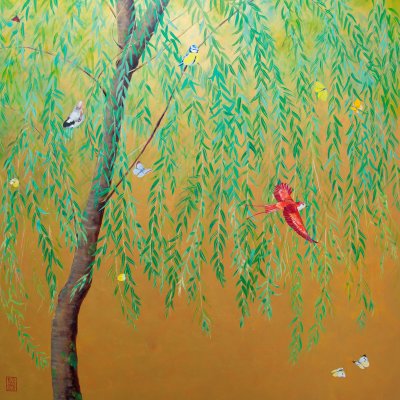Salice fondo oro
