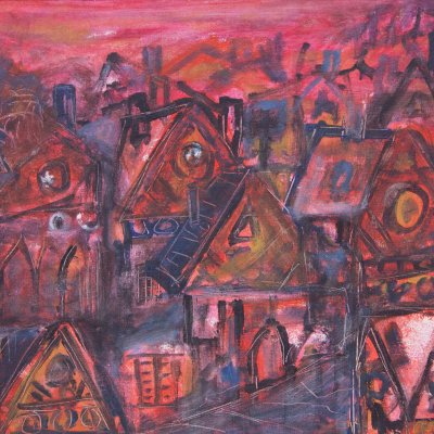 Red City Scape