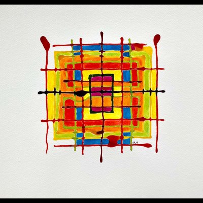 Freundliches Quadrat