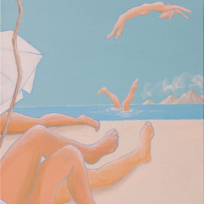 entspannt am Strand