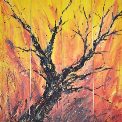 flammender Baum