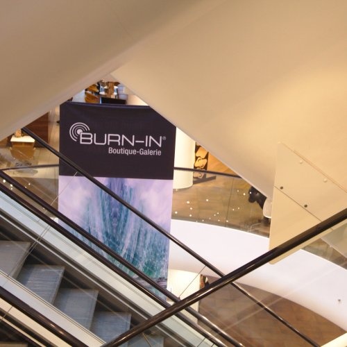 BURN-IN | Bespielung des Gerngross Atriums mit Originalkunst