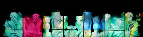 Small Glass People - Blue