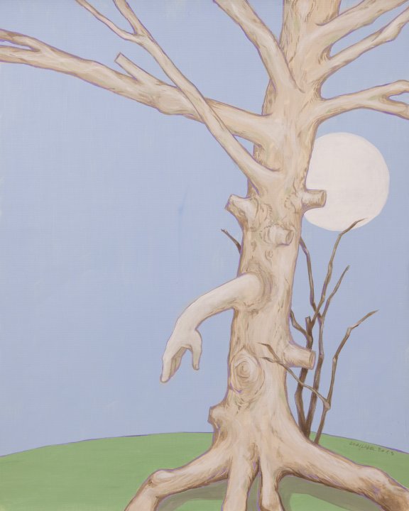 stark beschnittener Baum