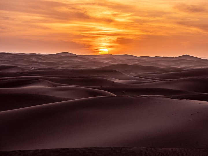 Sonnenuntergang in der Sahara #3776