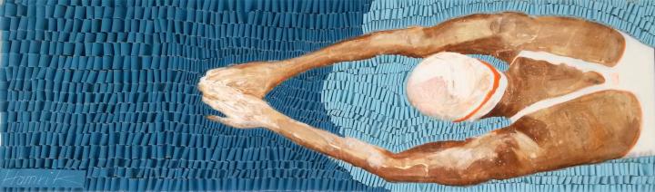 Schwimmerin Brust