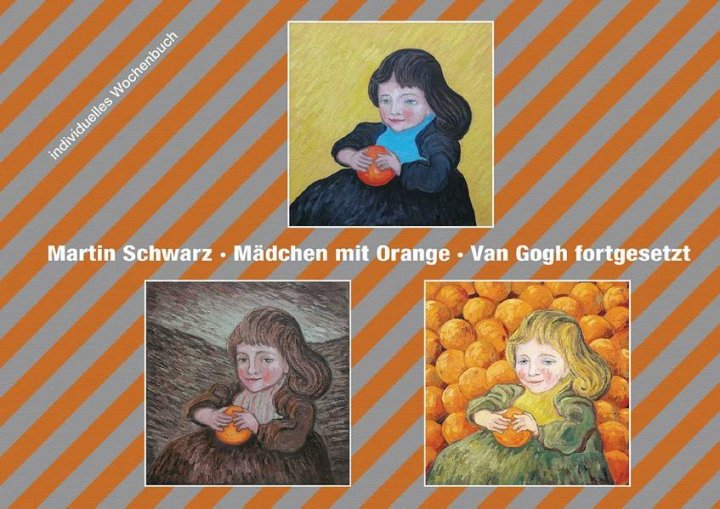 Individuelles Wochenbuch, Mädchen mit Orange. Van Gogh vorgesetzt