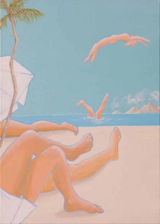 entspannt am Strand